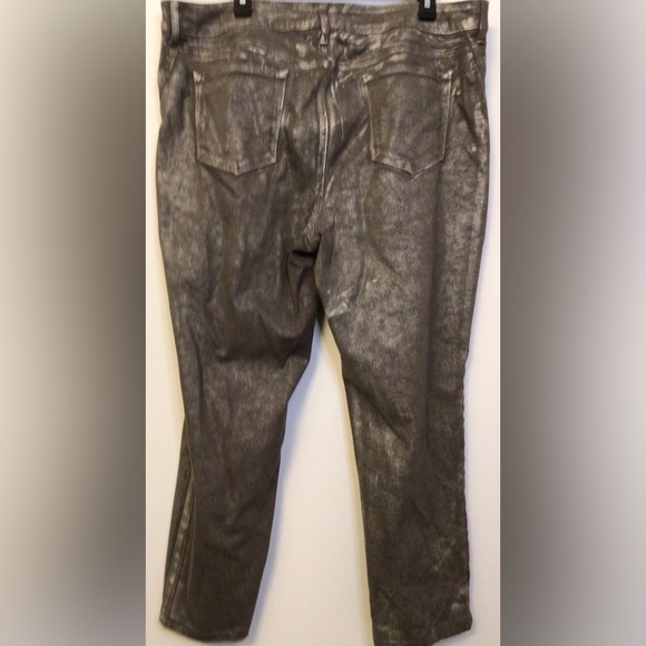 Chico's Metallic Skinny Jeans Size 16 - Picture 7 of 8